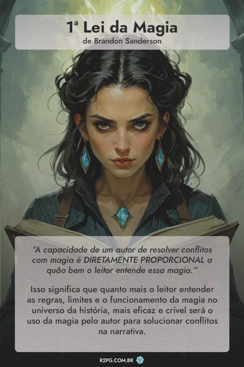 1 lei da magia de Brandon Sanderson - R2PG.com.br