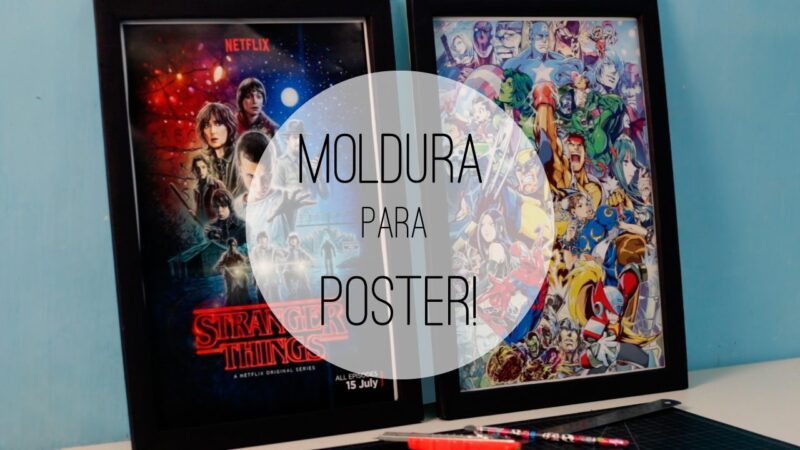 como fazer moldura para poster