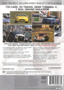 gran turismo playstation back cover x