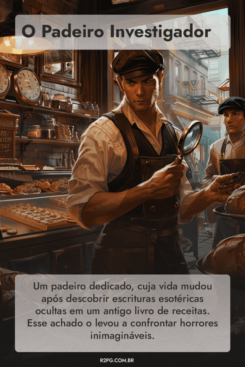 O Padeiro Investigador - criar personagens de rpg O Padeiro Investigador