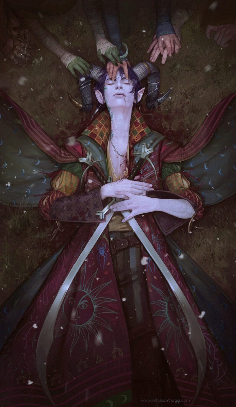 Morte do personagem Mollymauk do Critical Role